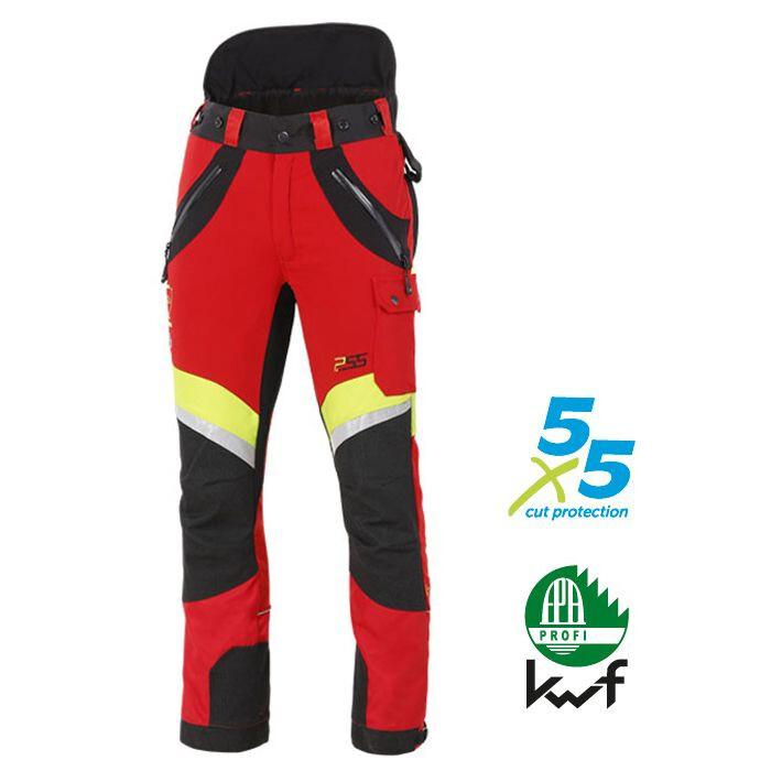 PSS Schnittschutzhose X-treme Air Rot/Gelb