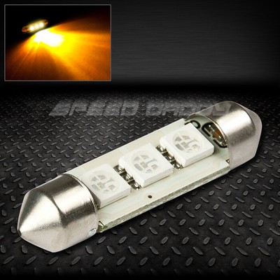 3 SMD 3SMD 11X39 ММ ЯНТАРНЫЙ 5050 5055 СВЕТОДИОДНЫЙ АВТОМОБИЛЬНЫЙ ВНУТРЕННИЙ КУПОЛ 12 В ЛАМПОЧКА НАКАЛИВАНИЯ
