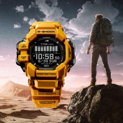 Pre-owned Casio G-shock Gpr-h1000-9jr Rangeman Master Of Bluetooth Gps Men Watch