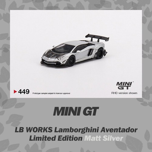 MINI GT 1:64 LB WORKS Lamborghini Aventador Limited Matt