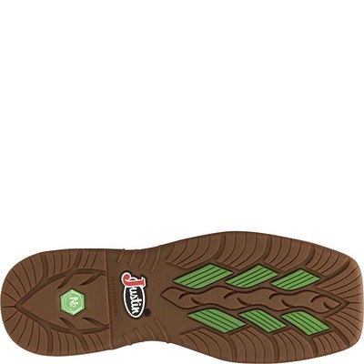 JUSTIN BOOTS JUSTIN MEN'S CR3202 NITREAD 11" BLUE NANO COMPOSITE TOE WATERPROOF WORK BOOTS