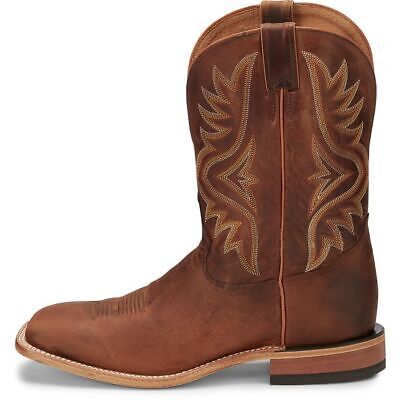 Pre-owned Tony Lama Men's 7956 Avett 11" Honey (brown) Square Toe Unit Heel Western Boots