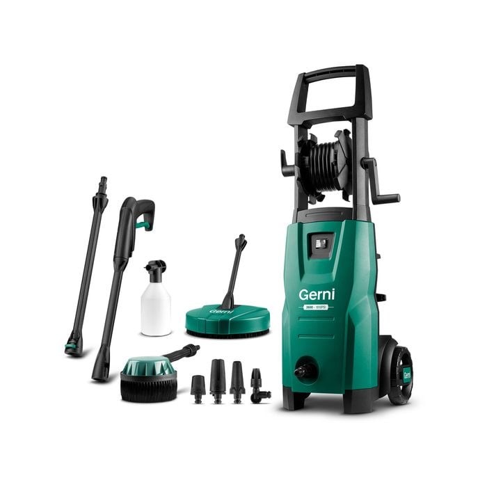 Gerni GPW-3600 High Pressure Washer 1810PSI 1500W 6m Hose Reel Patio Cleaner