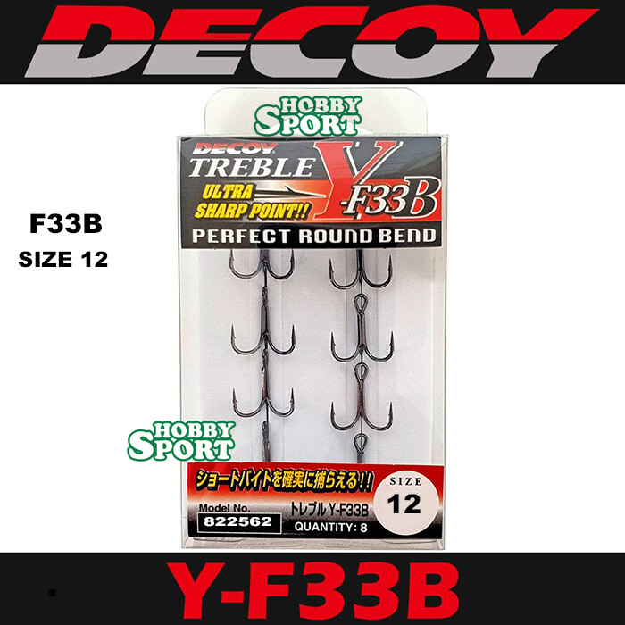 ANCORETTE DECOY  SERIE Y F33 B  SIZE  12  ROUND BEND CONF 8 PZ SPINNING TROTA