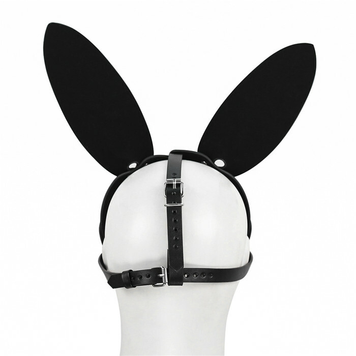 Sexy Lingerie Bunny Hot Leather Animal Mask Exotic Headgear Slave UK HALLOWEEN - Picture 7 of 7