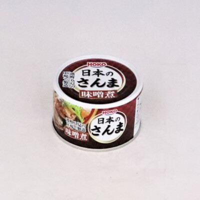 Hoko Sanma Misoni 宝幸 国内産さんま味噌煮 Canned Saury Miso Food Prepared Preserved Japan