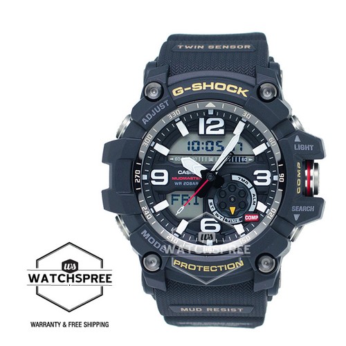 Pre-owned Casio G-shock Master Of Mudmaster Series Twin Sensor Watch Gg1000-1a