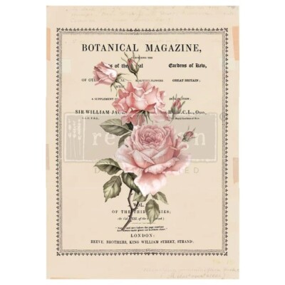 Beautiful Botanist | Decor Transfers | Redesign with Prima Rub-on Transfers