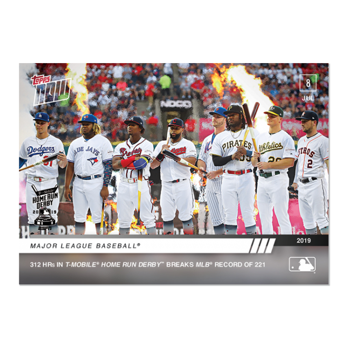 2019 TOPPS NOW 489 HOME RUN DERBY RECORD 312 HRs IN 2019 TMOBILE HR