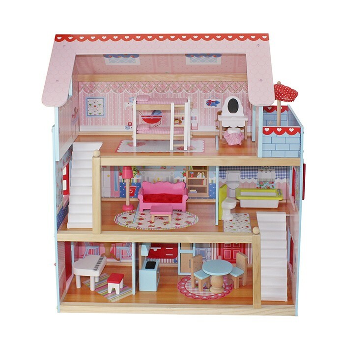 Puppenstube Puppenhaus Puppenvilla Barbiehaus ...