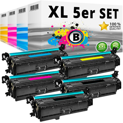 5x TONER für HP 201X 201A Color LaserJet Pro M252dw M252n MFP M274n M277dw M277n