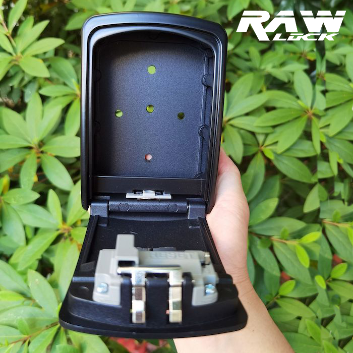 BLACK Extra Large Combination Key Box Key Safe Heavy Duty Outdoor Wall Mounted