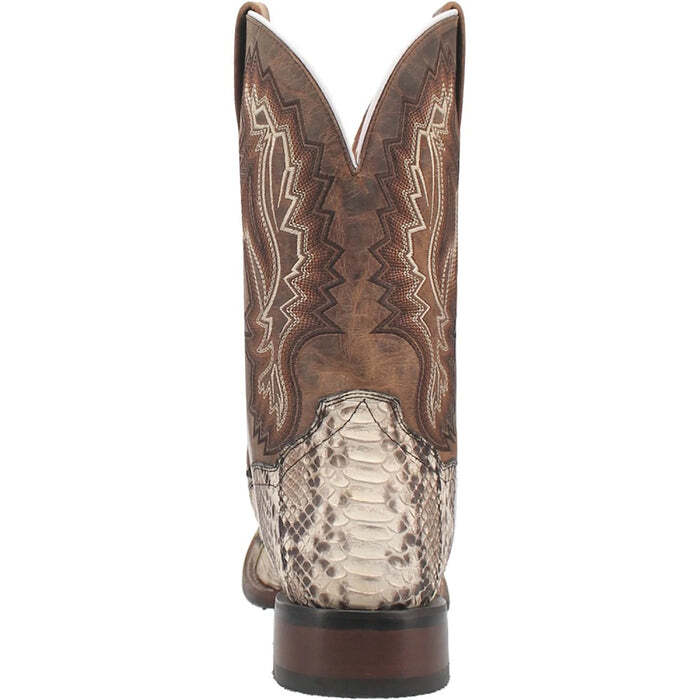 Pre-owned Dan Post Men's Brutus Python Boot Dp4917 In Natural/brown