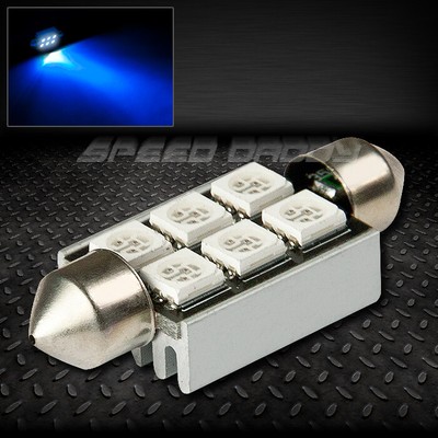 6 SMD 6SMD 39 ММ СИНИЙ 5050 5055 СВЕТОДИОДНЫЙ АВТОМАТИЧЕСКИЙ ВНУТРЕННИЙ КУПОЛ 12 В ЛАМПОЧКА НАКАЛИВАНИЯ