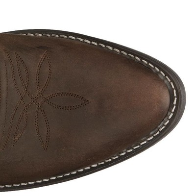 Pre-owned Justin Boots Justin Men's 2253 Buck 13" Bay Apache (brown) Round Toe Unit Heel Western Boots