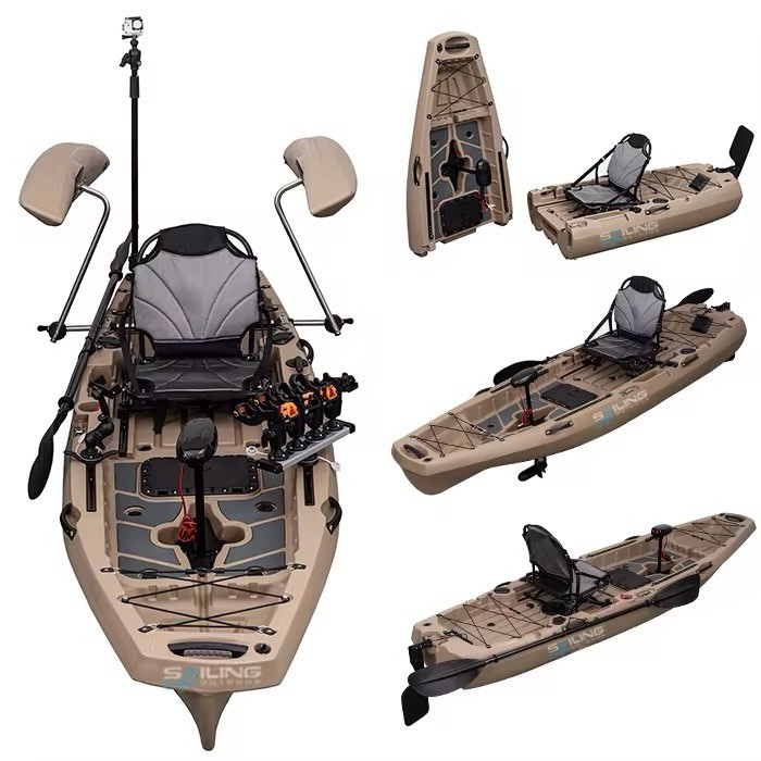Fishing Kayak with Pedals, Detachable Kayak, Suitable for Electric Motor