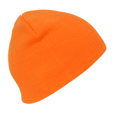 DECKY Neon Acrylic Short Beanies - Snug Fit Stretchy Beanie Hat (Yellow)