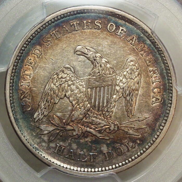 1839 Liberty Seated Half Dollar, No Drapery, PCGS XF-45, Nice Color, SCARCE!