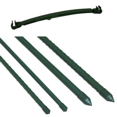 20x Rankhilfe Pflanzstab Pflanzenstütze Rankstab Stange Stab Verbinder 32cm 5 St