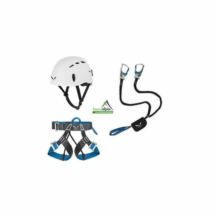 Klettersteigset Salewa Premium Attac + Salewa Gurt Via Ferrata Evo + Helm Toxo 