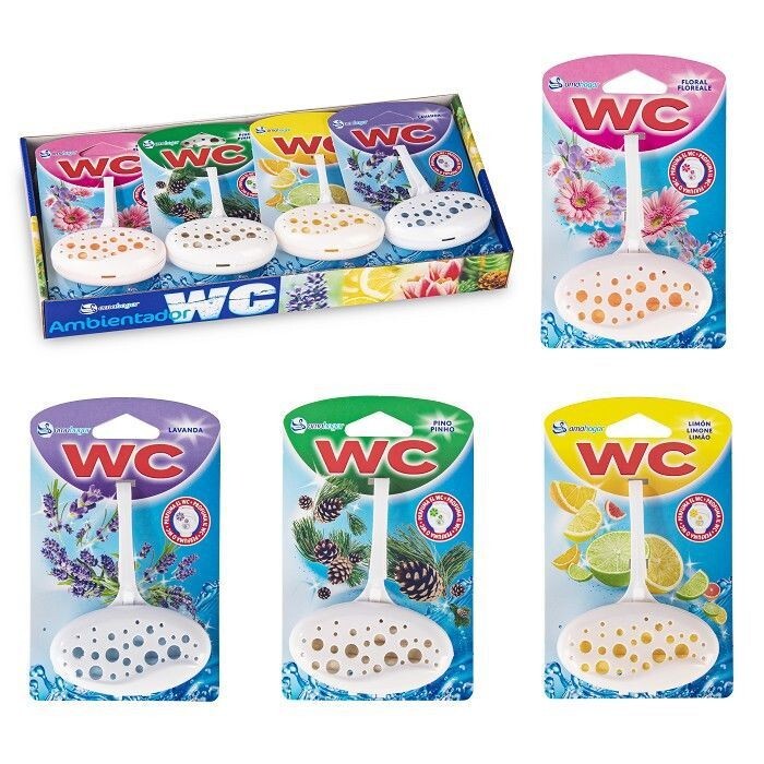 Set 12 Pz Bagno Wc Deodorante Profumo Gel Varie Fragranze Toilette hmj