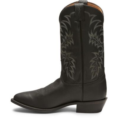 Pre-owned Tony Lama Men's 7900 Segar 12" Onyx (black) Round Toe Block Heel Western Boots