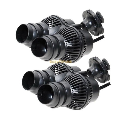 NEW TWO 1600GPH WAVE MAKER FISH PUMP AQUARIUM TANK POWERHEAD SUCTION CUP MOUNT