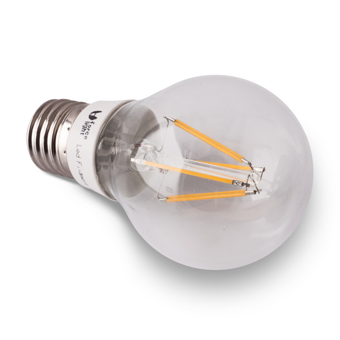 LAMPADA LAMPADINA LED BULB A60 4W E27 230V WARM WHITE FILAMENTI
