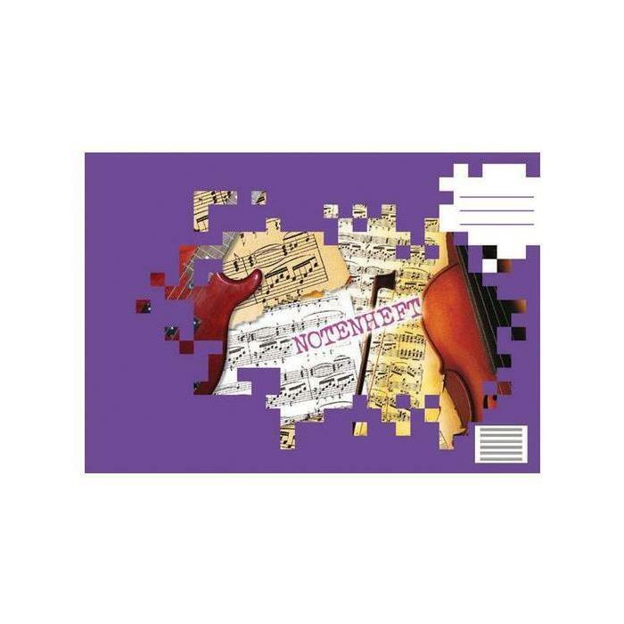 [Ref:100050437] LandrÃ Notenheft Din A4, Mit Hilfslinien, Lineatur 14