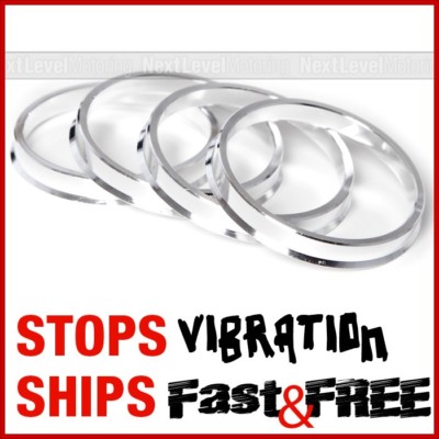 SET OF (4) ALUMINUM HUB CENTRIC RINGS 73.1 / 66.1 FITS INFINITI G20 G35 G37 Q50