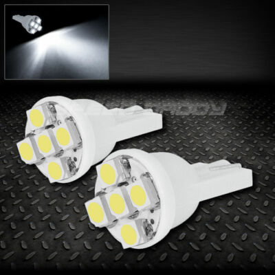 ПАРА 5SMD 5 3020 SMD СВЕТОДИОДНЫХ ЛАМП T10 W5W 194 360 БЕЛОГО ЦВЕТА С ВНУТРЕННИМ КУПОЛОМ И КЛИНОВИДНОЙ ЛАМПОЧКОЙ