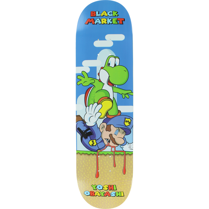 Black Market Yoshi Obayashi Super Mario FTP 8.25 Skateboard Deck