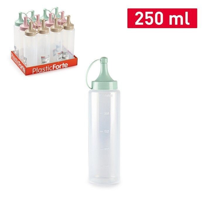 Set 12 Pezzi Bottiglia A Bocca Ampia Dosatore 250ml hmj