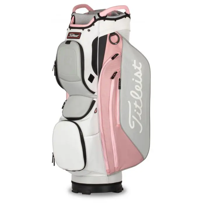 NEW TITLEIST 2021 CART 15 BAG STYLE TB20CT8 162 WHITE PINK GRAY