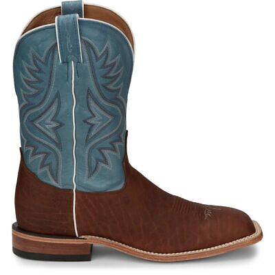 Pre-owned Tony Lama Men's 7955 Avett 11" Maple (brown) Square Toe Unit Heel Western Boots