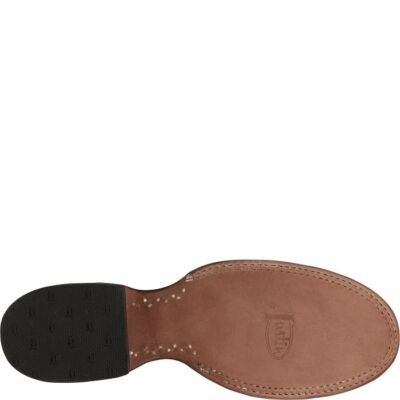 Pre-owned Justin Boots Justin Men's Aq7071 Wayne 11" Chocolate Fargo (brown) Block Heel Western Boots