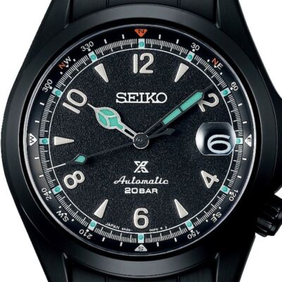 Pre-owned Seiko Prospex Sbdc185 Black Alpinist The Black Series Men's Watch In Box