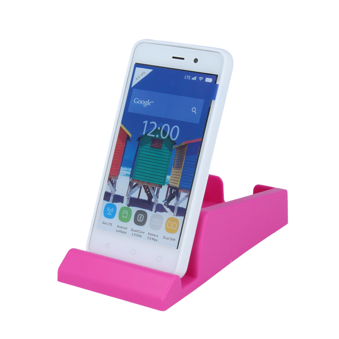 STAND SUPPORTO DA TAVOLO ORGANIZER PORTA BIGLIETTI UFFICIO SMARTPHONE ROSA
