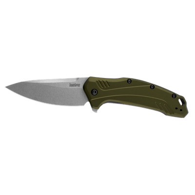 Kershaw 1776OLSW Link 20CV SpeedSafe Assisted Knife Olive Aluminum USA Flipper