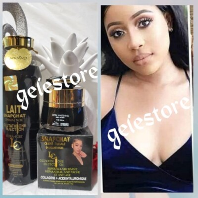 2pc. Lait snaptchat  Diamant NOIR Body Lotion, &  Face Cream  AUTHENTIC 
