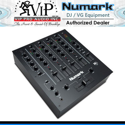 Numark M6USB Black 4-Channel USB DJ Mixer For Use w/ DJ Turntables & CD players 