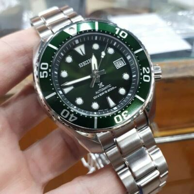 Pre-owned Seiko Prospex Spb103j1 Hulk Green Sumo Automatic Japan Sport Diver's Men's Watch