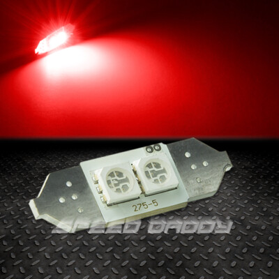 2 SMD 2SMD 31 ММ КРАСНЫЙ 5050 5055 СВЕТОДИОДНЫЙ АВТОМОБИЛЬНЫЙ ВНУТРЕННИЙ КУПОЛ/ПАНЕЛЬ КАРТЫ 12 В ЛАМПОЧКА