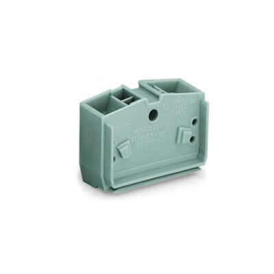 2pcs WAGO 264-351 4-Conductor Center Terminal Block 1-Pole 2,50 mm2 Gray New Kd