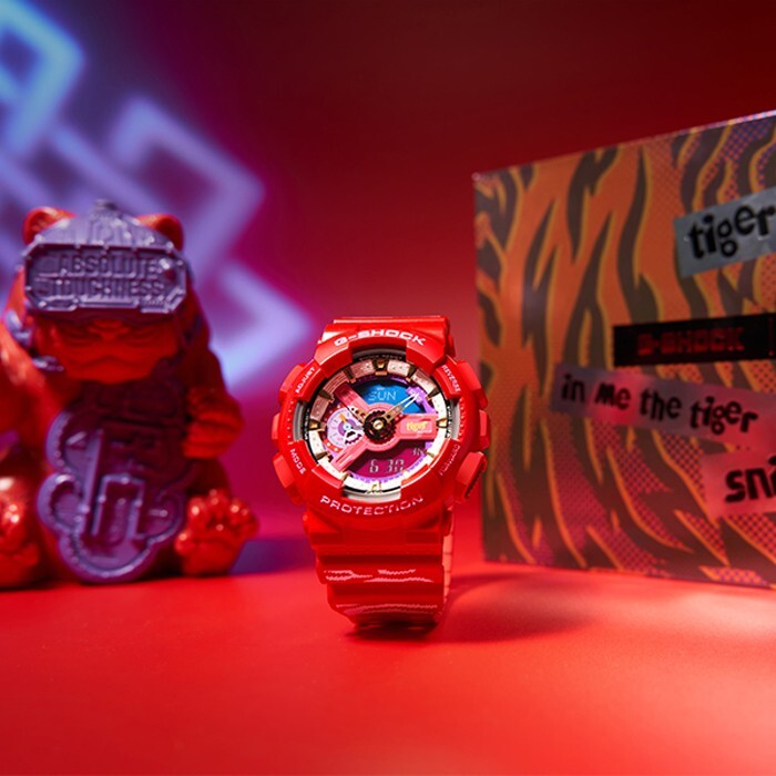 Pre-owned Casio G-shock Ga-110cca21-4pfc Chinese Zodiac Year Of The Tiger Limited Edition