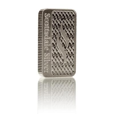 5 gram Silver Bar - Scottsdale Mint 5 g Silver Bullion Bar #A154