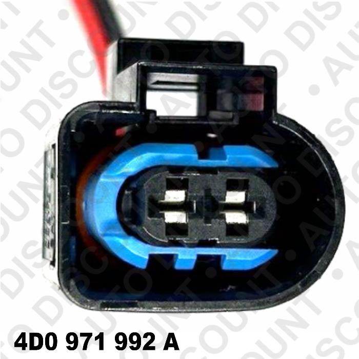 Connecteur prise fiche pour GOLF GTI JETTA PASSAT PHAETON, 4D0 971 992 A