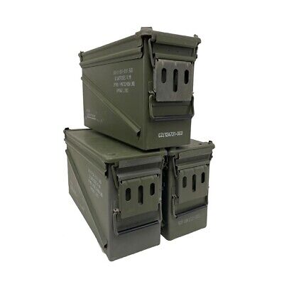 3 cans! 40MM Ammo Cans-Grade 1 Best on eBay! Empty