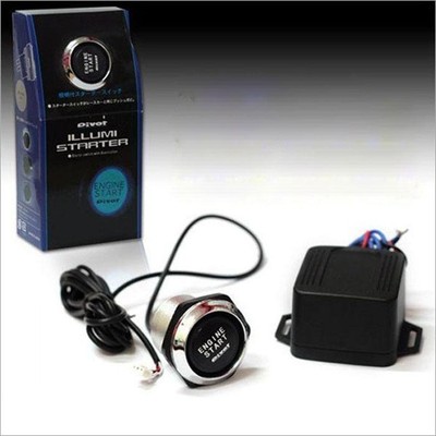 [5 Stars] 12V Car Engine Start Push Button Switch Ignition Starter Kit Blue LED