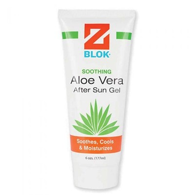 Z Blok Aftersun Gel w Aloe Vera Clear 6oz